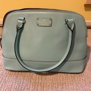 kate spade seafoam dome satchel